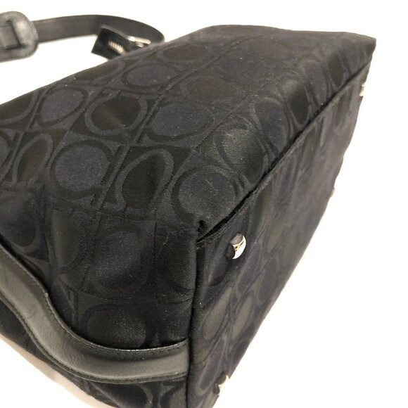 【10MK】Ferragamo Gancini Black Shoulder Bag sku# 85565 (gently used) - Picture 5 of 11